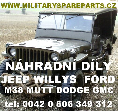 BANNER JEEP WILLYS WWW.MILITARYSPAREPARTS.CZ